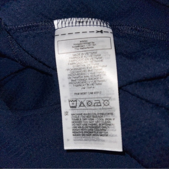 Adidas Womens Aeroready Rice Owls Club Tee T Shirt  Short Sleeve Stripe Sz L New - Picture 6 of 6